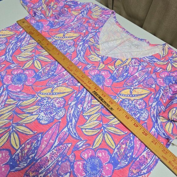 Escape by Habitat Dress Women’s XL‎ Pink Colorful Pullover Pockets Resort Travel - Picture 9 of 12